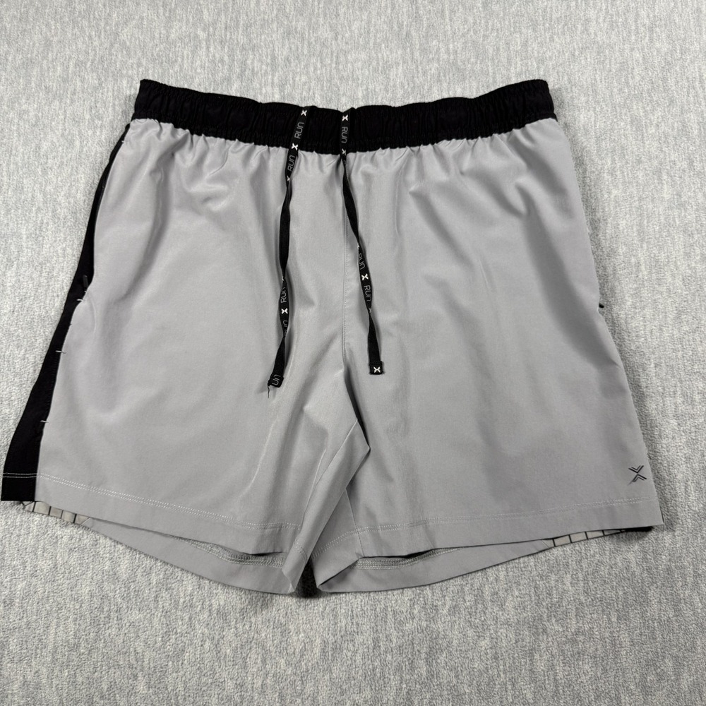 Xersion Shorts Mens M Grey Run Short Quick-Dri Elastic Waist Athletic Running